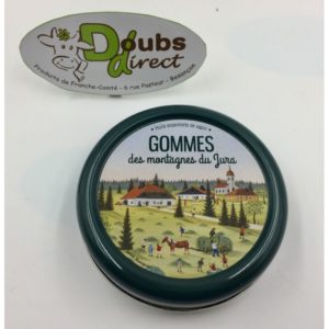 Gommes jura aromacomtois sapin bonbon boite