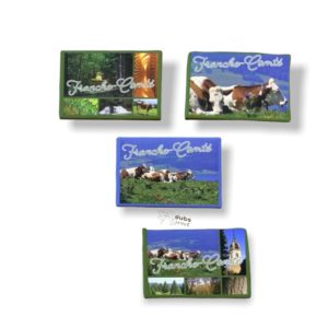 Magnets souvenirs Franche-Comté exclusif paysage emblématique