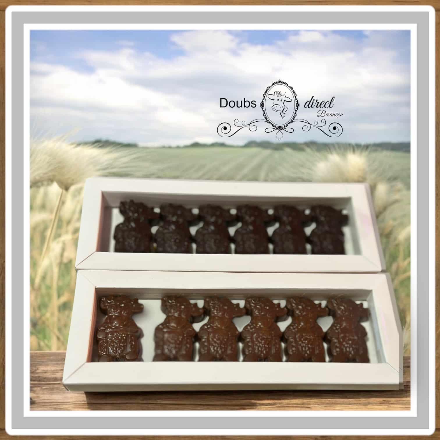 chocolats en forme de vache