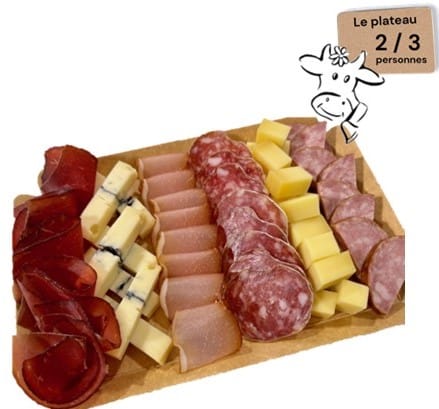 Plateau 2/3 personnes pour déguster nos produits régionaux