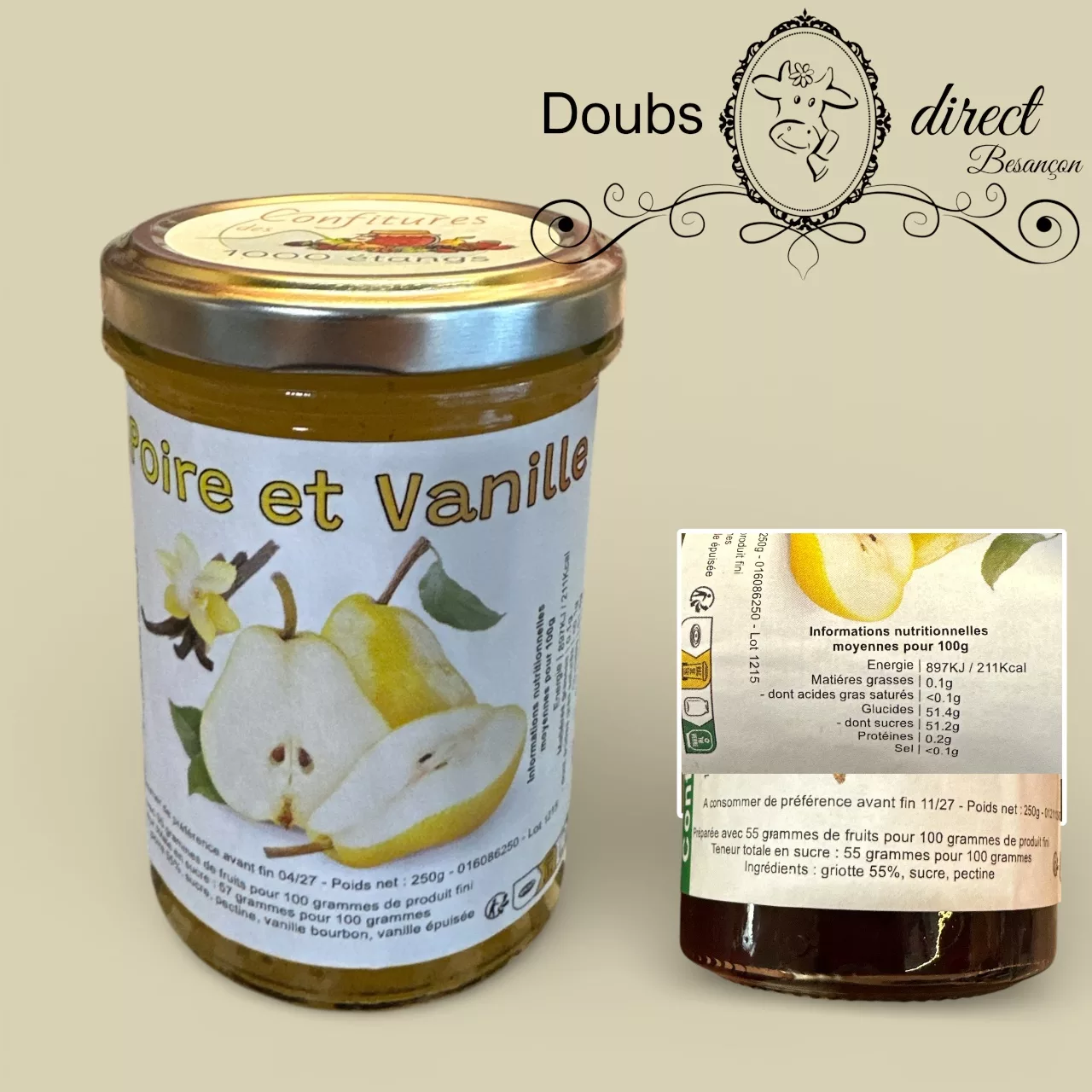 Confiture artisanale de poire