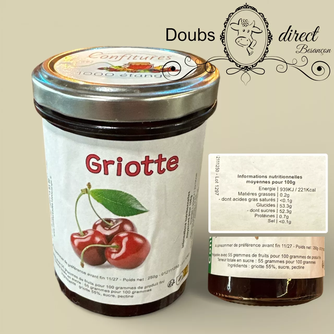Confiture artisanale de griotte