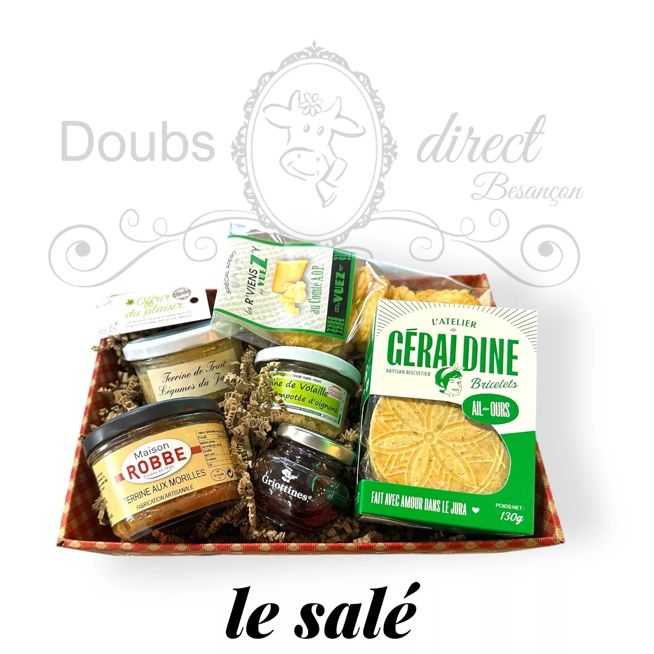Panier assortiment de produits de Franche Comté