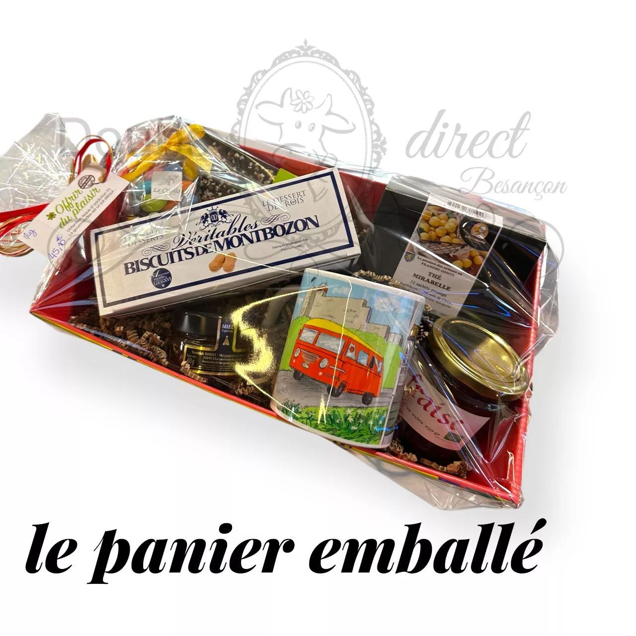 Panier assortiment de produits de Franche Comté