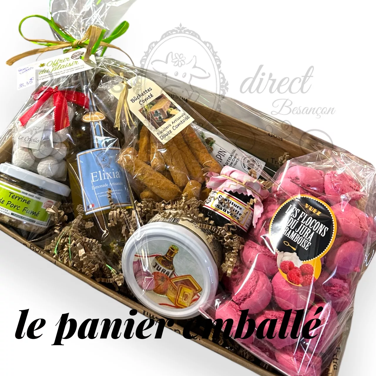 Panier assortiment de produits de Franche Comté
