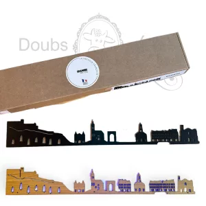 Skyline de Besançon en bois ou noir