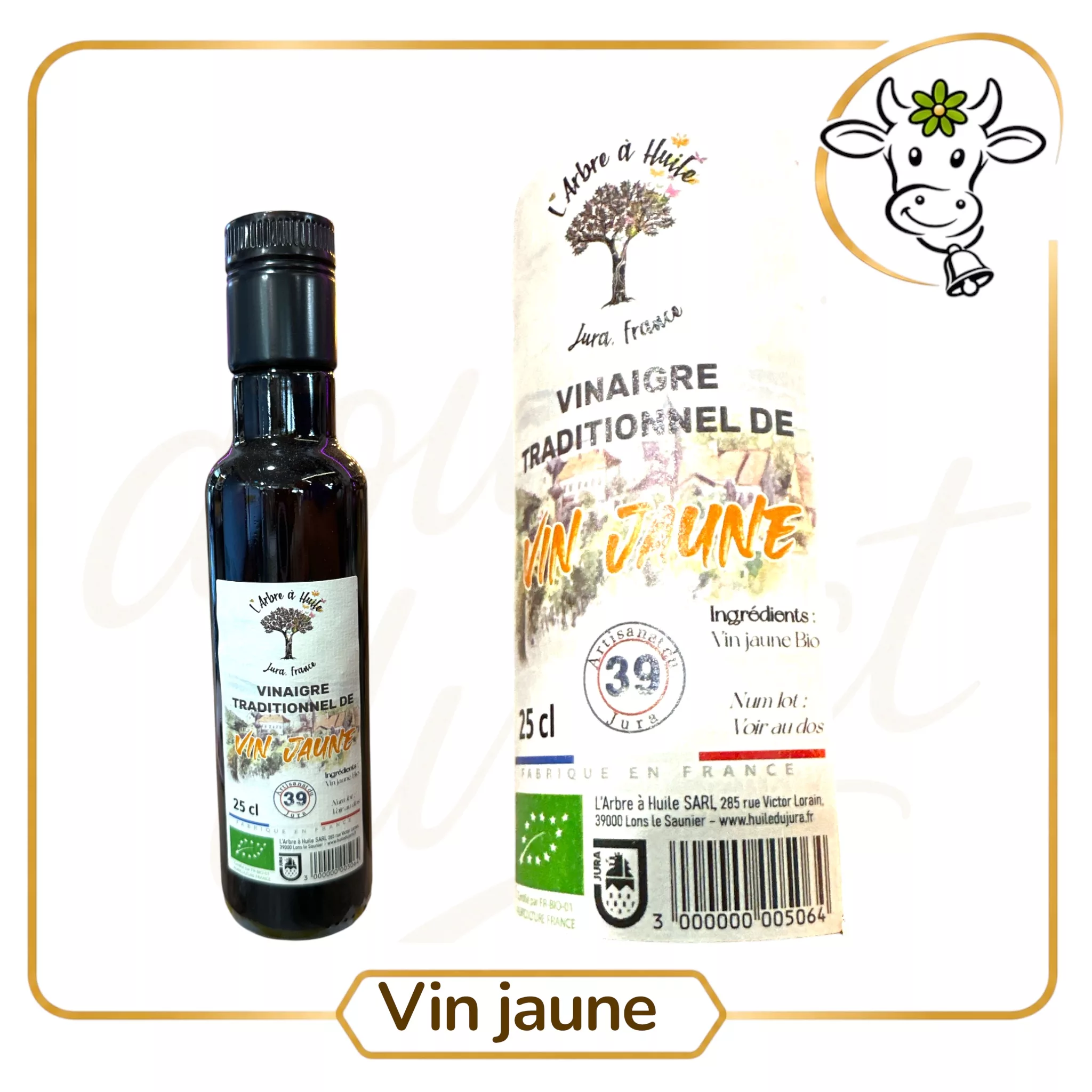 Vinaigre de vin jaune bio
