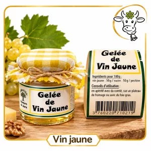 Confiture ou gelée de vin jaune du jura